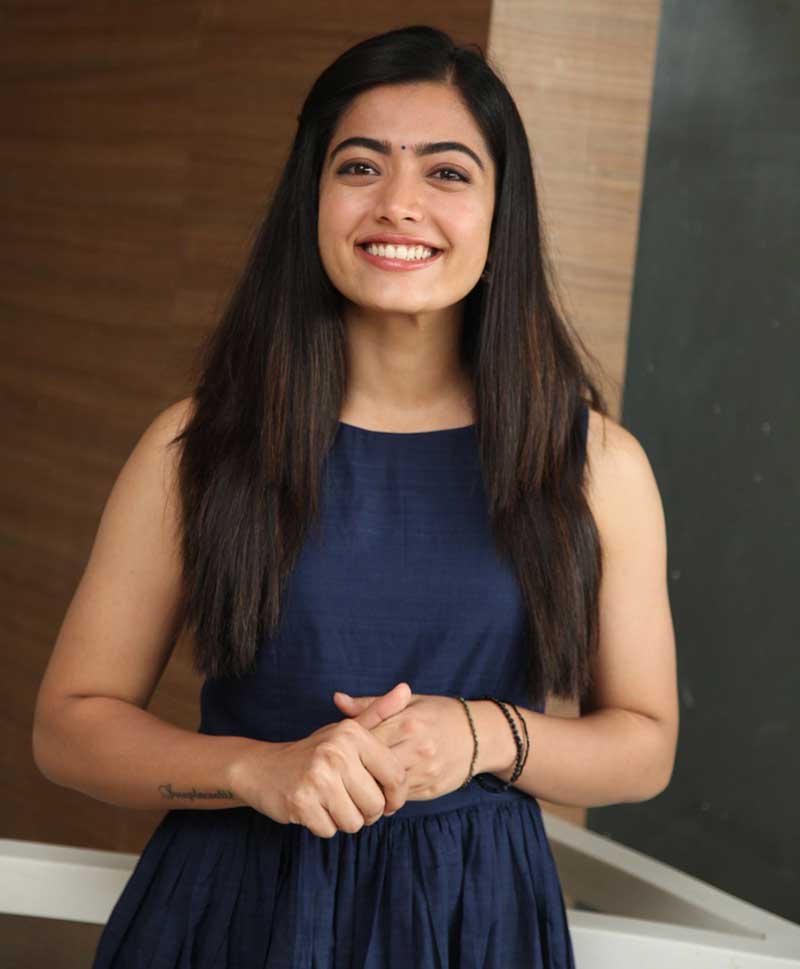 Rashmika Mandanna @ Dear Comrade Movie Trailer Launch Photos - South Indian  Actress