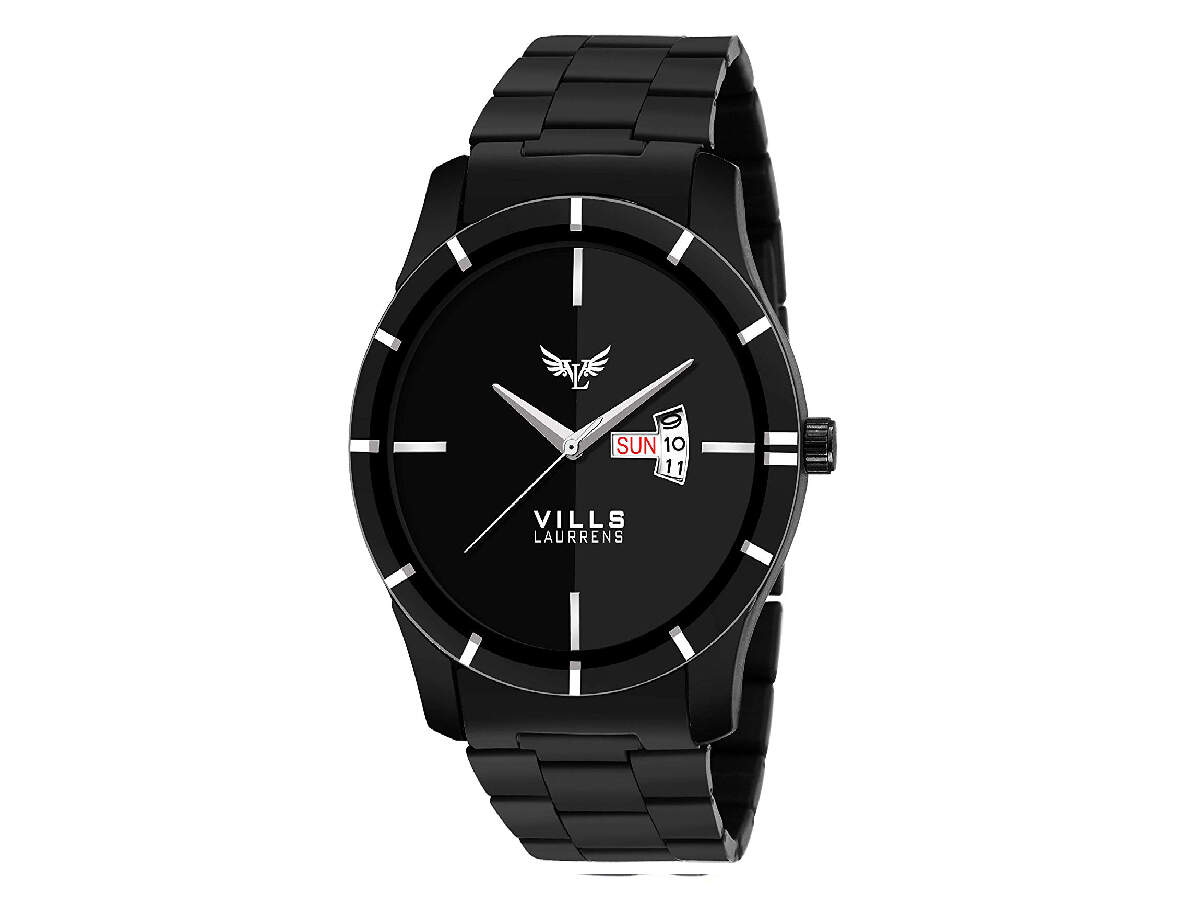 black chain watches for men