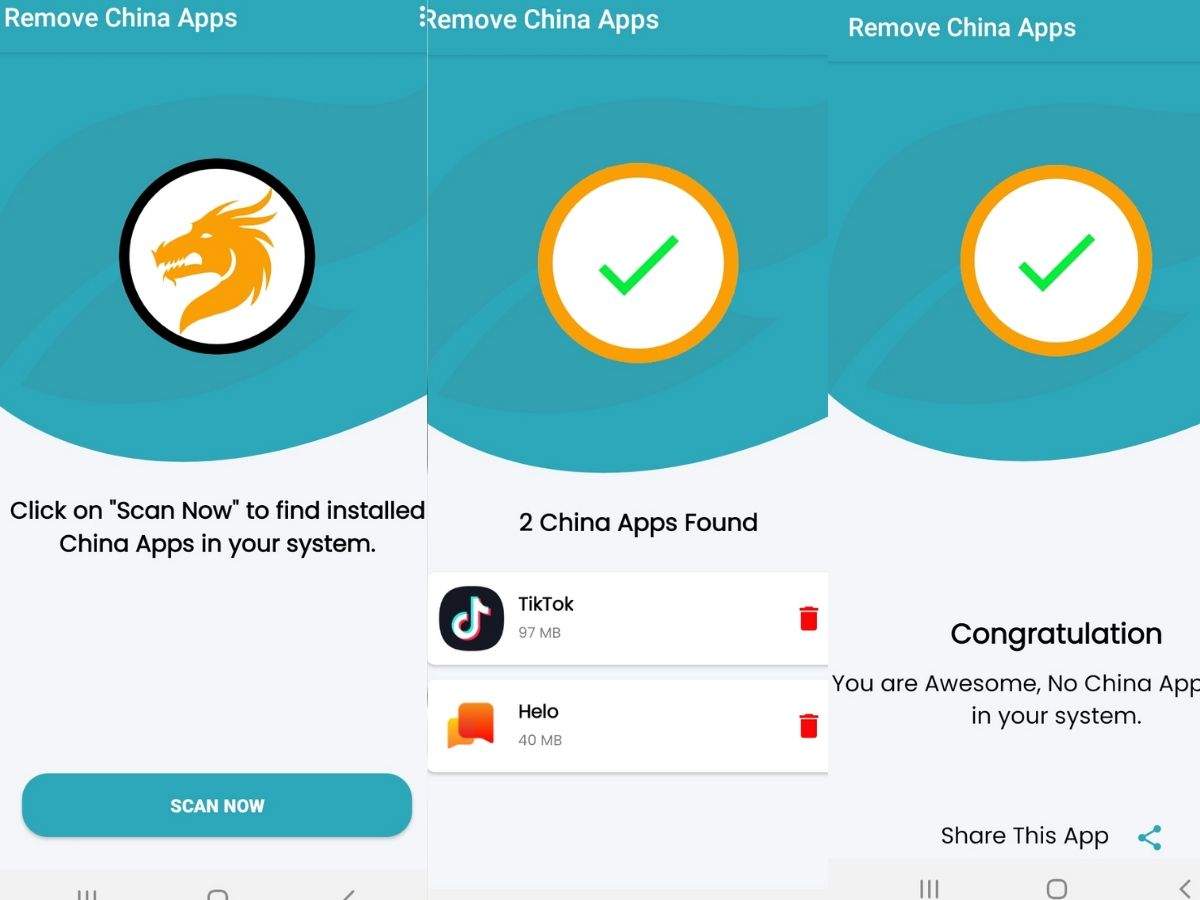 Remove China Apps