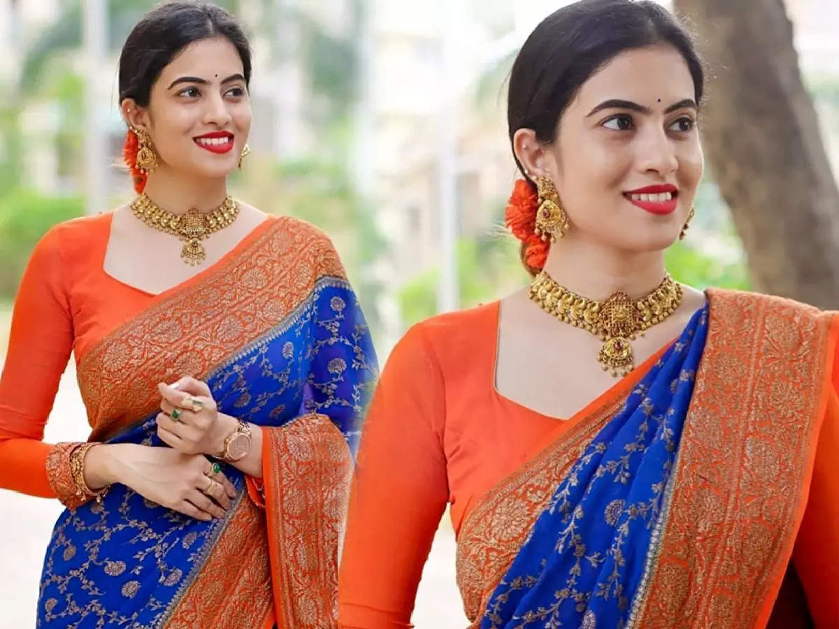 Orange Colour Silk Saree Below 500 To 2000 Rs,छोटे-छोटे धागों और जरी वर्क से इन साड़ियों की खूबसूरती हो गयी है चार गुना, मिलेगा रिच एथनिक लुक - ethnic wear orange color