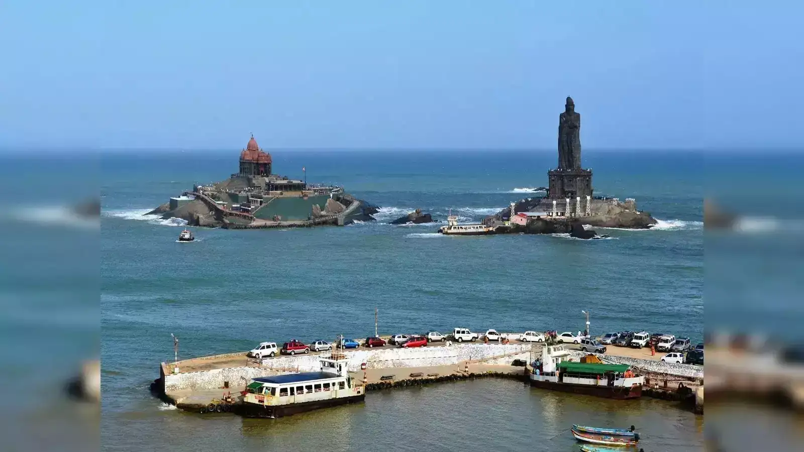 கன்னியாகுமரியில் மழை: பூம்புகார் சுற்றுலா படகு சேவை நிறுத்தம்! 