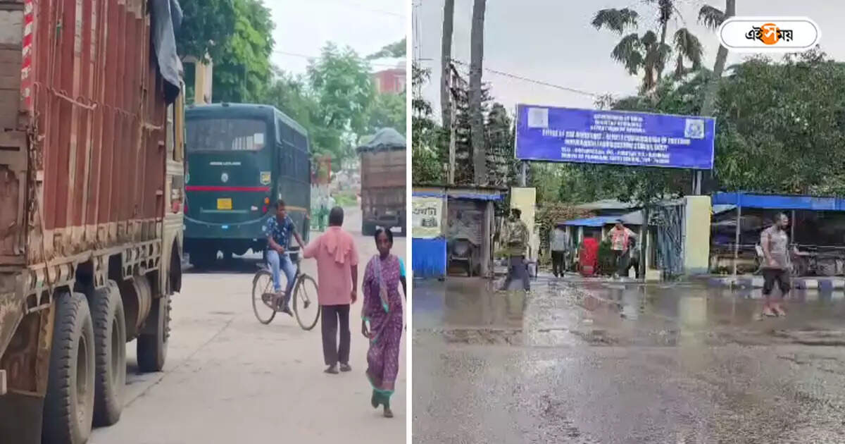 Ghojadanga Port : পণ্য পরিবহণ চালু ঘোজাডাঙা সীমান্তে, আতঙ্ক নিয়েই ওপারে যাচ্ছেন ট্রাক চালকরা – export started from india bangladesh ghojadanga border port