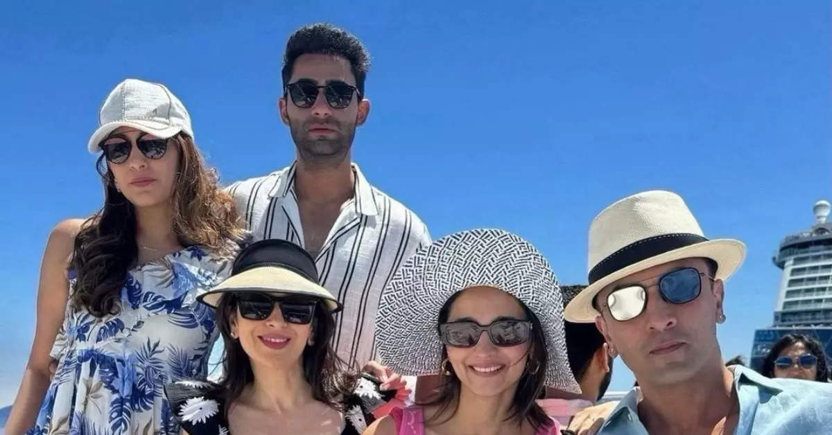 Karishma shared a photo with her brother and sister-in-law from Ambani's cruise party, fans were surprised