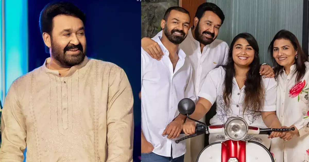 എന്തൊക്കെ പറഞ്ഞാലും മറ്റെന്തിനെക്കാളും വലുത് ഭാര്യയും മക്കളും തന്നെയാണ് എന്ന് മോഹൻലാൽ; ചിത്രം വൈറലാവുന്നു
