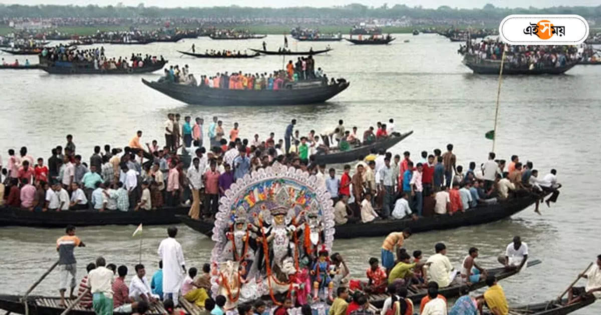 Durga Puja Visarjan: ইছামতীতে বিসর্জনে ছাড়, বিধি নদীতে – green signal on taki ichamati river durga puja visarjan