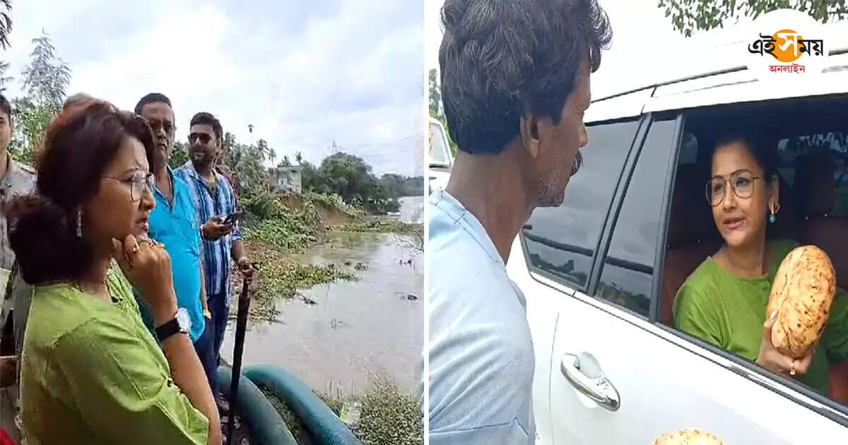Rachana Banerjee,ভাঙন কবলিত এলাকা পরিদর্শন, ‘বলাগড় মাস্টার প্ল্যান’-এর দাবি সাংসদ রচনার – tmc mp rachana banerjee visited flood affected area in balagarh hooghly