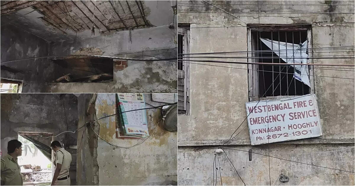 Hooghly News: ছাদ থেকে ঝুলছে চাঙড়-ভাঙা জানলা দরজা! বটের ঝুড়িতে ঢাকা ‘ভূতের বাড়ি’ ছেড়ে ঠিকানা বদল কোন্নগরের দমকলের – konnagar fire department will get a new address