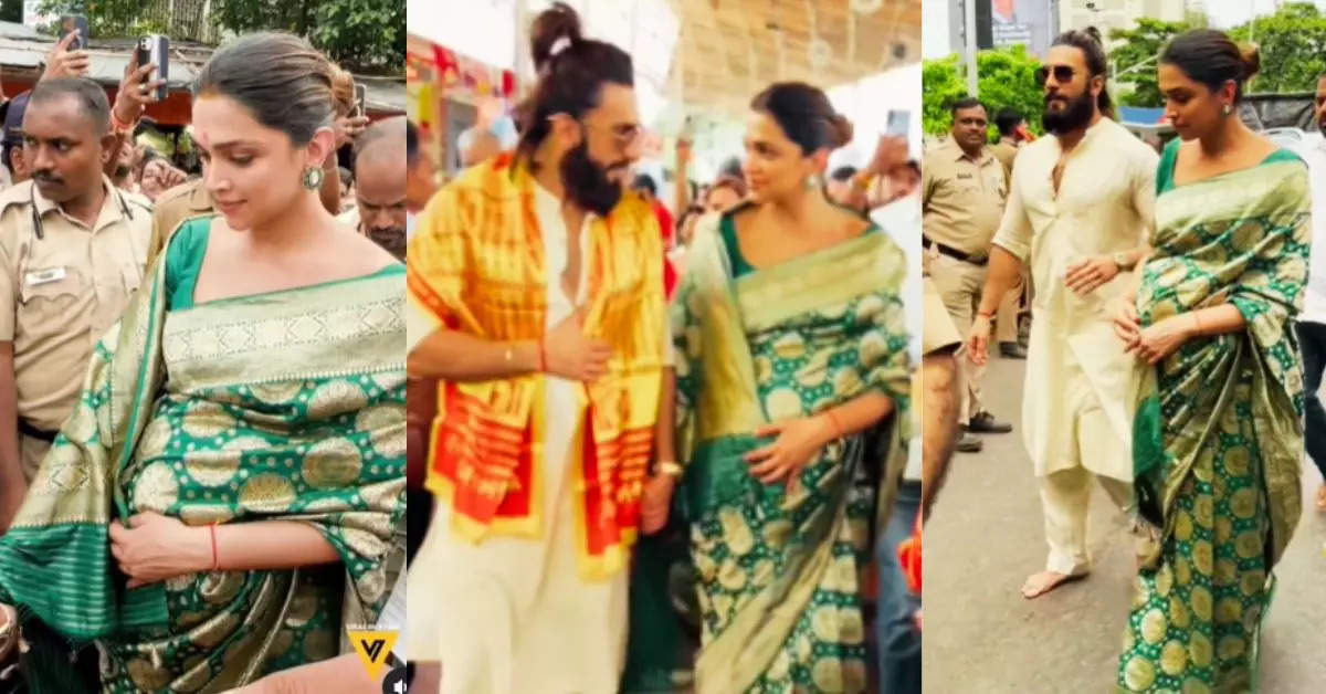 Deepika Padukone and Ranveer Singh Visit Siddhivinayak Temple for Ganesh Chaturthi, Fans Praise Their Radiant Looks