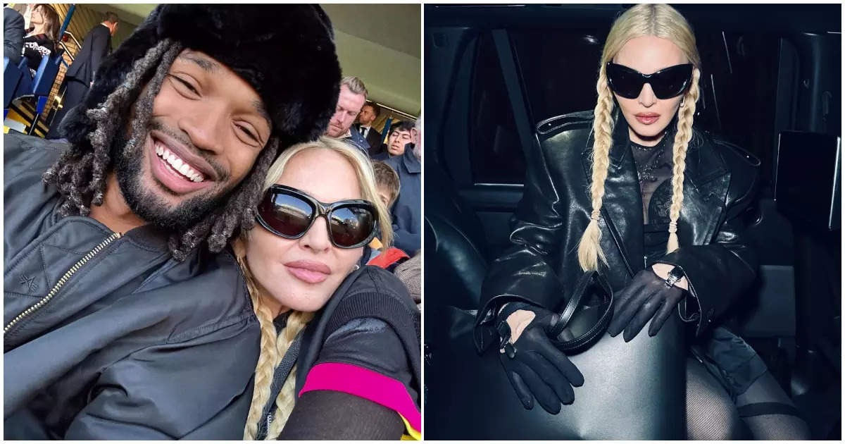 66 year old Madonna gets cozy with boyfriend Akeem Morris, 38 years younger than her, in London, pictures go viral