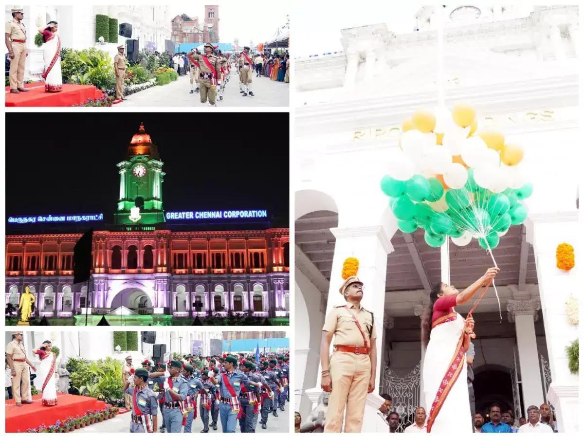 குடியரசு தின விழா..சென்னை ரிப்பன் கட்டிட வளாகத்தில் மேயர் பிரியா தேசிய கொடி ஏற்றினார்! 