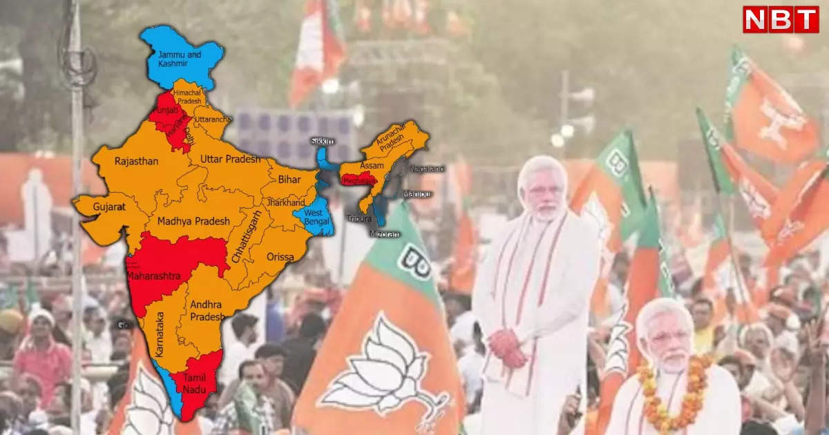 East to West, North to South…if the exit polls are correct then how will the map of the country look