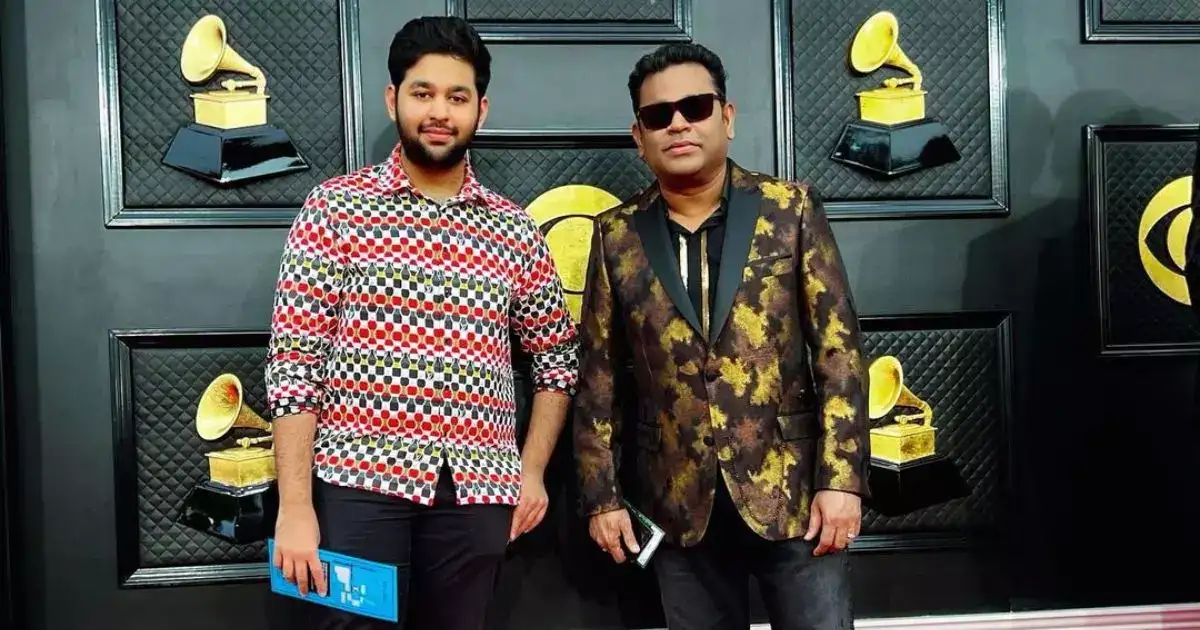 மேடையில் ஆங்கிலத்தில் பேசிய மகன் அமீன்: தமிழ்ல பேசுப்பானு சொன்ன ஏ.ஆர். ரஹ்மான்- வைரல் வீடியோ 