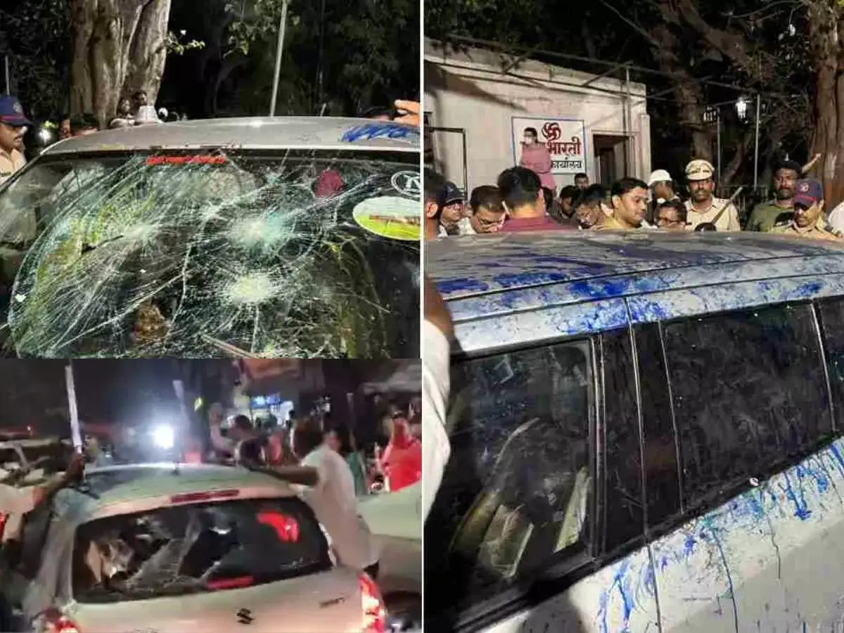 மோடி மீதே விமர்சனமா? - பத்திரிகையாளர் காரை அடித்து நொறுக்கிய பாஜகவினர்.. விரட்டிப் பிடித்து தாக்குதல்! 