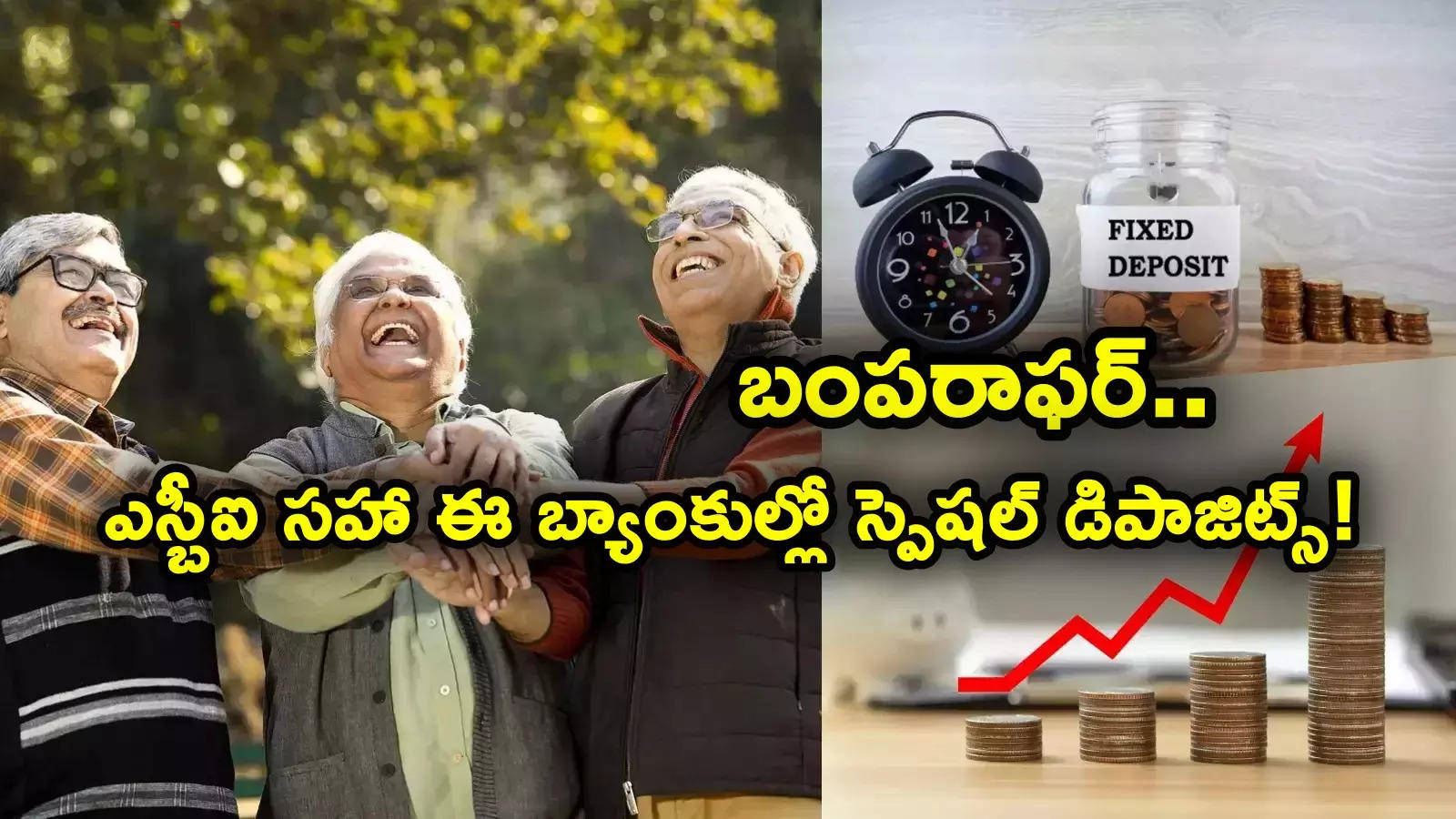 సీనియర్ సిటిజెన్లకు బంపరాఫర్.. ఎస్బీఐ సహా ఇతర ప్రభుత్వ బ్యాంకుల్లో ఎక్కువ వడ్డీ.. దేంట్లో ఎంతంటే?