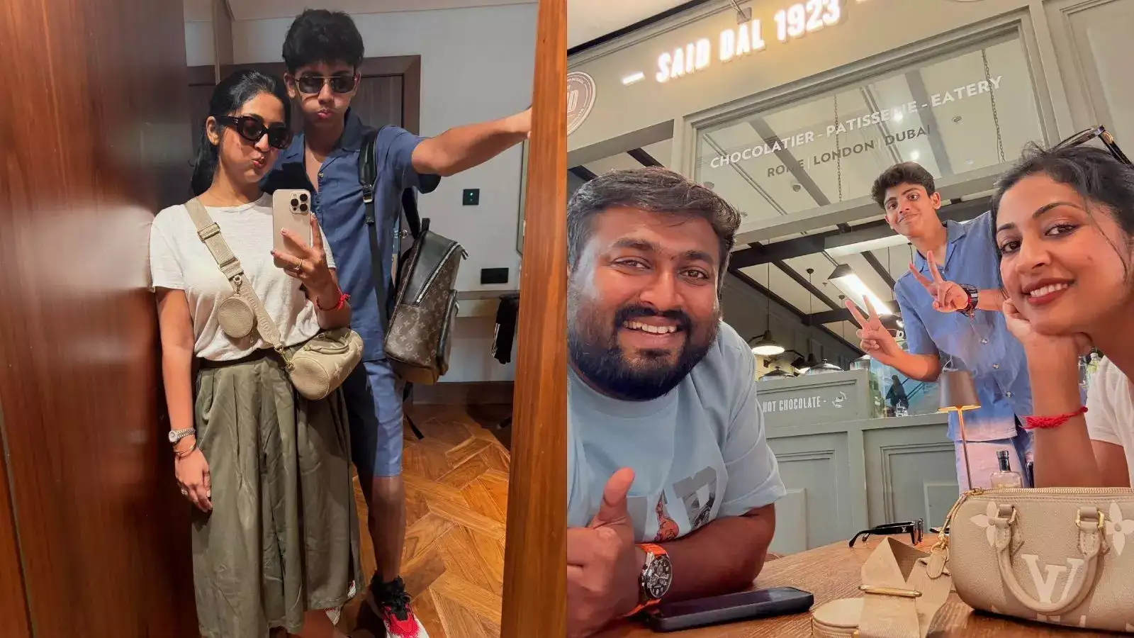 അമ്മക്ക് സംരക്ഷണമൊരുക്കുന്ന മകൻ! നവ്യയുടെ കൺമണികൾ; സന്തോഷം നിറഞ്ഞ നിമിഷങ്ങളെന്ന് താരം