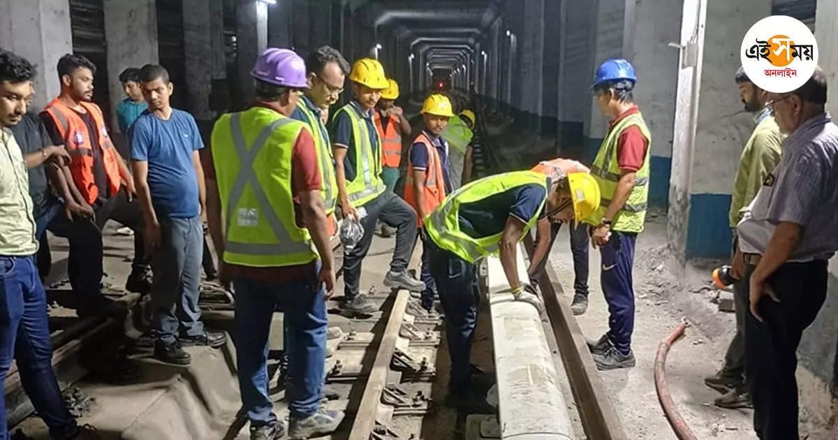 East West Metro,বউবাজারে মেট্রো সুরঙ্গে ফের কাজ শুরু দু’সপ্তাহ পর – kolkata east west metro work has resumed in bowbazar