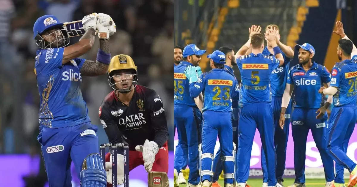 MI vs RCB: सूर्यकुमार यादव ने अकेले दम पर जिताया मैच, आरसीबी को हराकर टॉप-3  में मुंबई इंडियंस - mi vs rcb ipl 2023 mumbai indians beat royal  challengers bangalore by 6