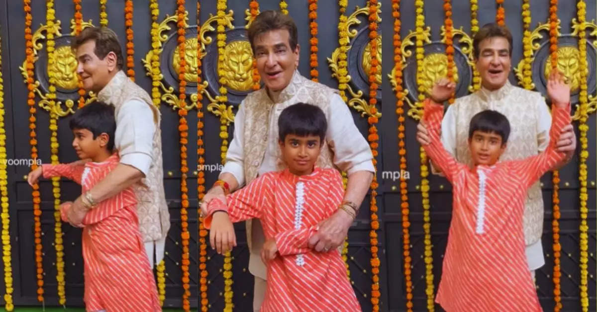 Veteran Actor Jeetendra Spotted Enjoying Ganesh Utsav with Grandson Lakshya, Fans React to His Look