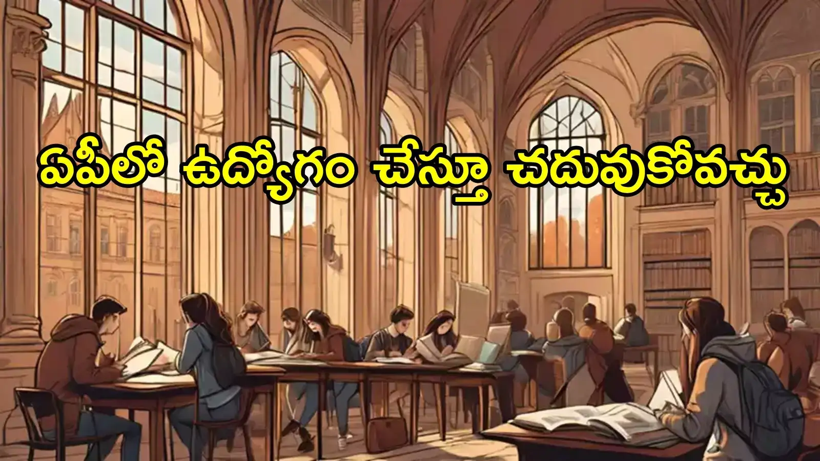 ఏపీలో విద్యార్థులకు బంపరాఫర్.. ఇకపై పగలు ఉద్యోగం చేసి, రాత్రిళ్లు కాలేజీకి వెళ్లి చదువుకోవచ్చు!