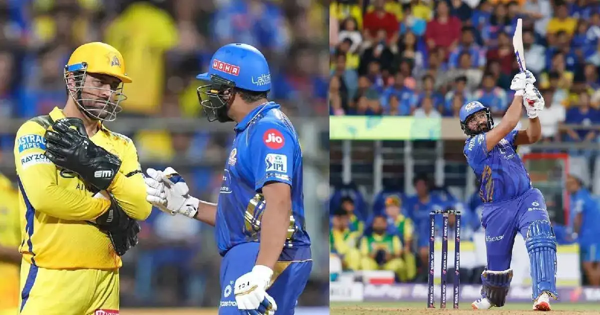 ധോണിയുടെ ചെന്നൈക്ക് ആറാം തോല്‍വി; രോഹിതിന് സിക്‌സര്‍ റെക്കോഡ്, മുംബൈ മുന്നോട്ട്