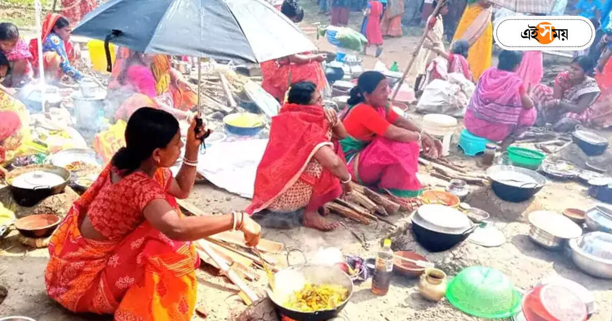 Ranna Pujo : বিশালাক্ষী মন্দিরে রান্না উৎসব, ভিড় জমিয়েছেন ভক্তরা – cooking festival at vishalakshi temple in dadpur senate village