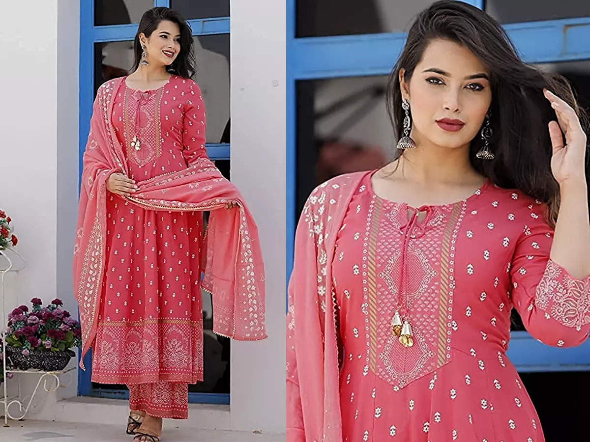 Top 78+ pink colour combination kurti best - POPPY