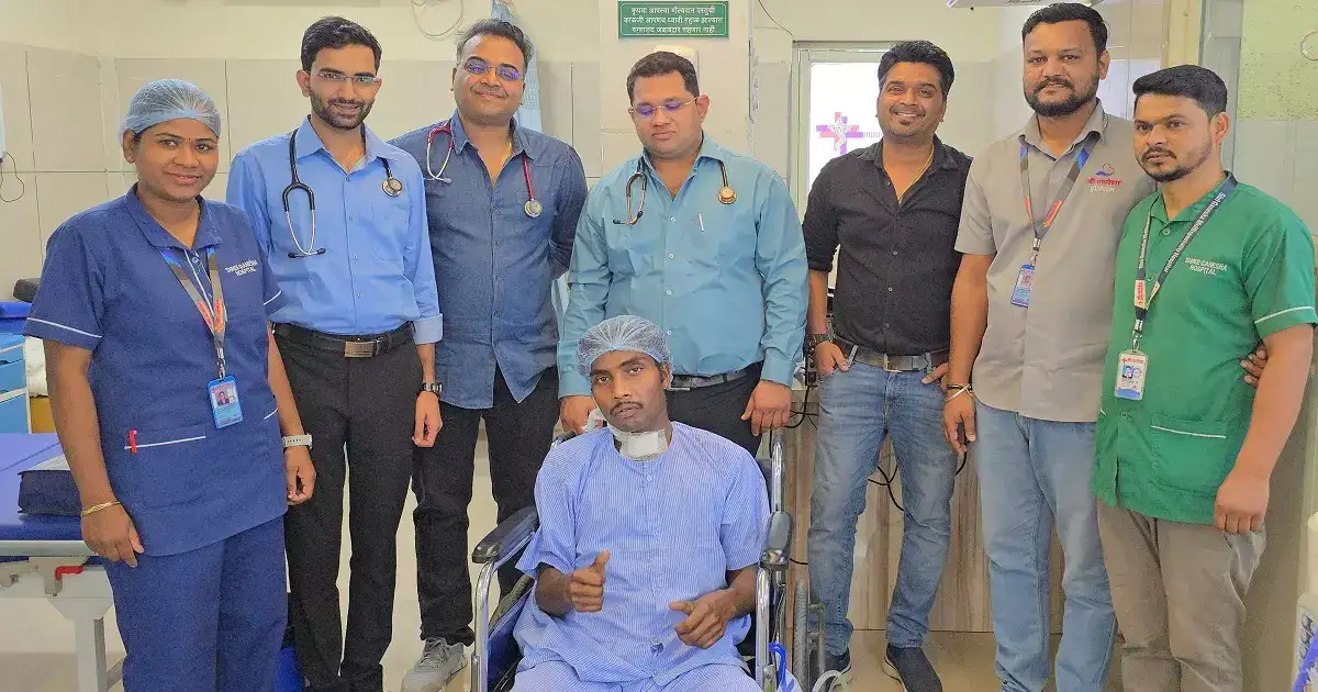 गंभीर अवस्थेत तरुण रुग्णालयात; धनुर्वातानं ग्रासलं, १९ दिवसांनी डॉक्टरांच्या प्रयत्नांना यश गंभीर अवस्थेत तरुण रुग्णालयात; धनुर्वातानं ग्रासलं, १९ दिवसांनी डॉक्टरांच्या प्रयत्नांना यश