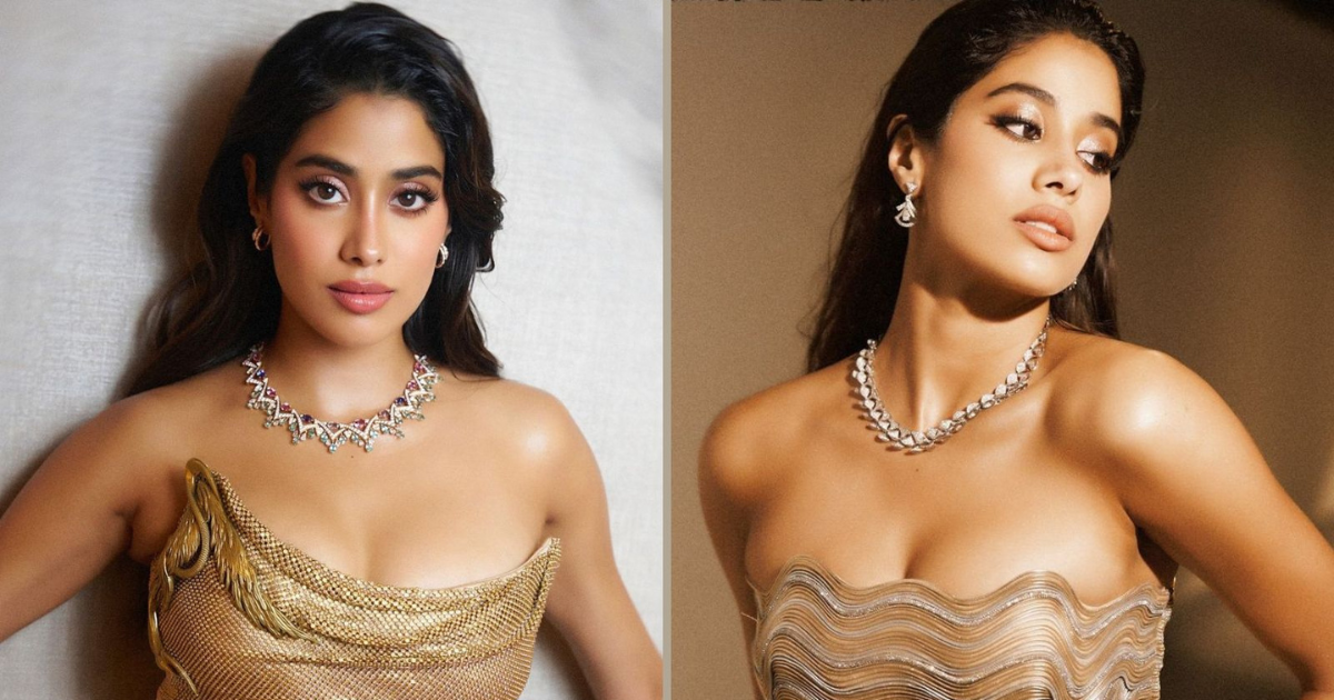 Janhvi Kapoor gave a big shock by wearing earrings worth 42 lakhs, the necklace also turned out to be worth 8 crores