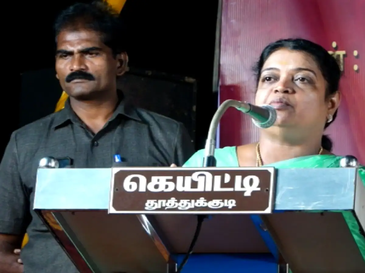 தூத்துக்குடி விவிடி சிக்னல் அருகே திமுக பொதுக்கூட்டம்; அமைச்சர் கீதா ஜீவன் பங்கேற்பு! 