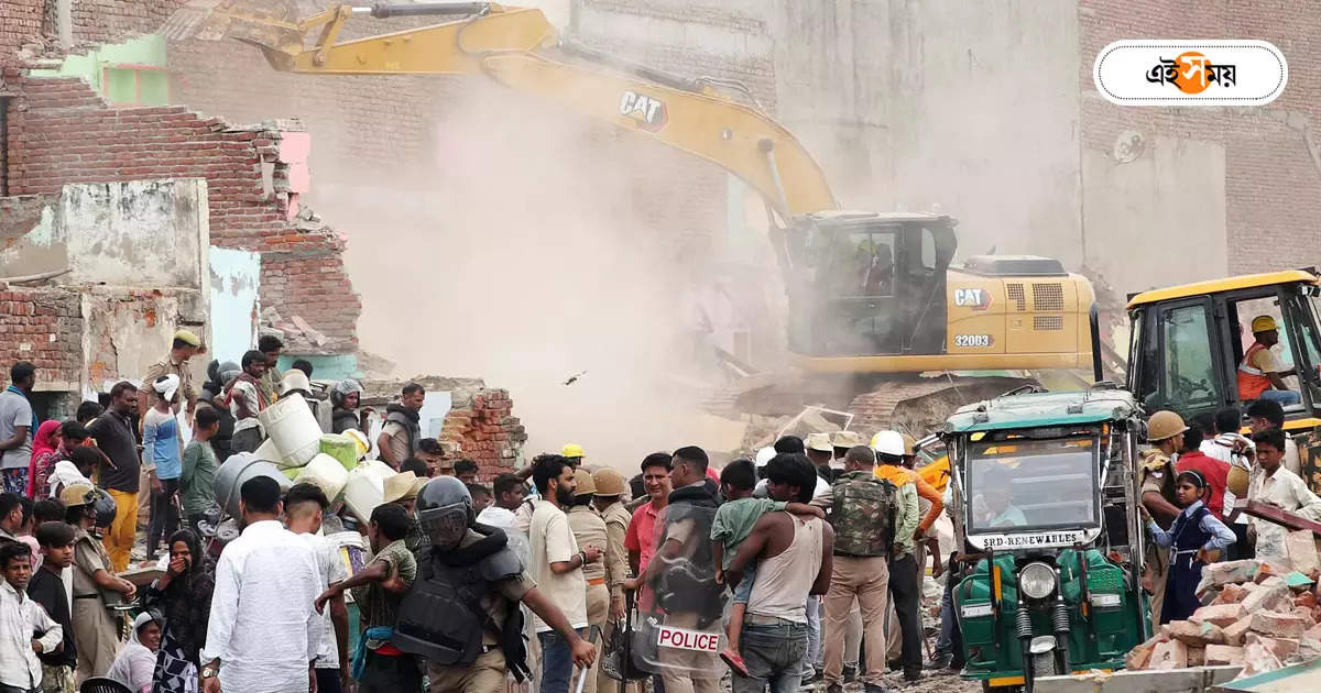 Asansol Municipality : বৈধ প্ল্যান ছাড়াই নির্মাণ, ম্যারেজ হল ভাঙল আসানসোল পুরসভা – asansol municipality demolish illegal construction of town