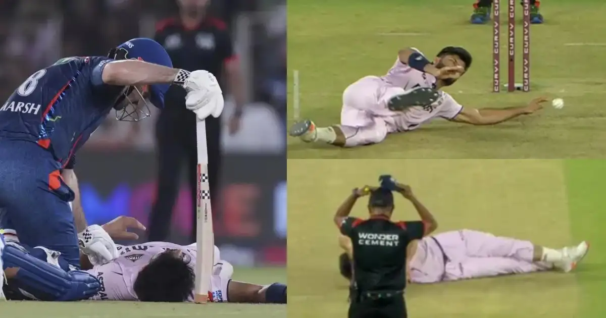 പന്തെറിയാൻ ഓടുന്നു... വീഴുന്നു...; മൈതാനത്ത് തുടർച്ചയായി വീണ് ഗുജറാത്ത് താരം; വെടിക്കെട്ട് ബാറ്റിങ്ങുമായി ലക്‌നൗ