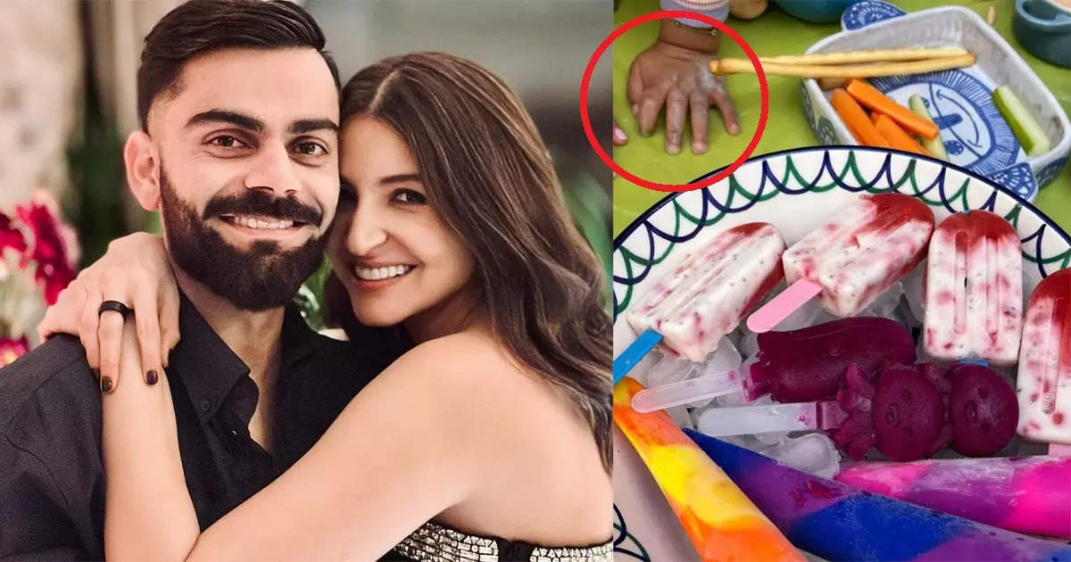 6-month-old Akay got ice cream on his hand, Anushka Sharma showed a glimpse of her son for the first time