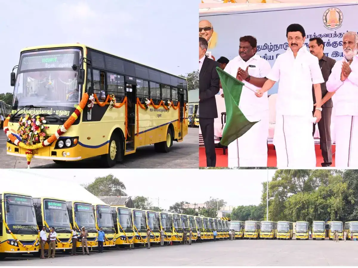 பயன்பாட்டுக்கு வந்த 100 புதிய பேருந்துகள்: முதல்வர் ஸ்டாலின் தொடங்கி வைப்பு! 