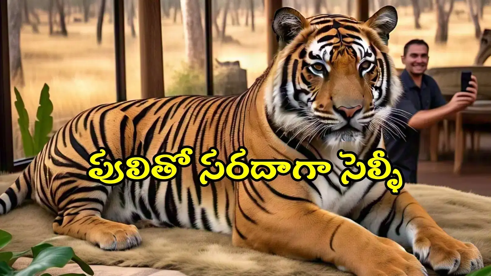 పులితో సెల్ఫీ దిగాలని ఉందా?.. హైదరాబాద్ వాసులకు అద్భుత అవకాశం