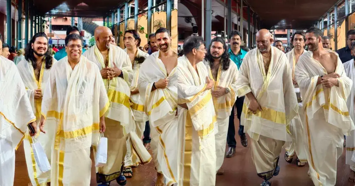തനി മലയാളിയായി അക്ഷയ് കുമാർ ​ഗുരുവായൂർ ക്ഷേത്രത്തിൽ; കഴിഞ്ഞ ദിവസം പനമ്പിള്ളി ന​ഗറിലെ ചായക്കടയിൽ വന്നത് എന്തിനായിരുന്നു?