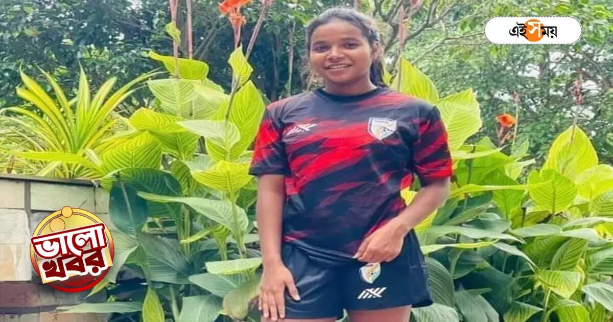 Indian Women Football Team,দেশের জার্সি গায়ে মায়ানমারে গোলের লক্ষ্যে জঙ্গলমহলের মৌসুমী, স্বপ্ন সিনিয়র দলে খেলার – mousumi murmu a footballer of jangalmahal west midnapore now playing in myanmar good news