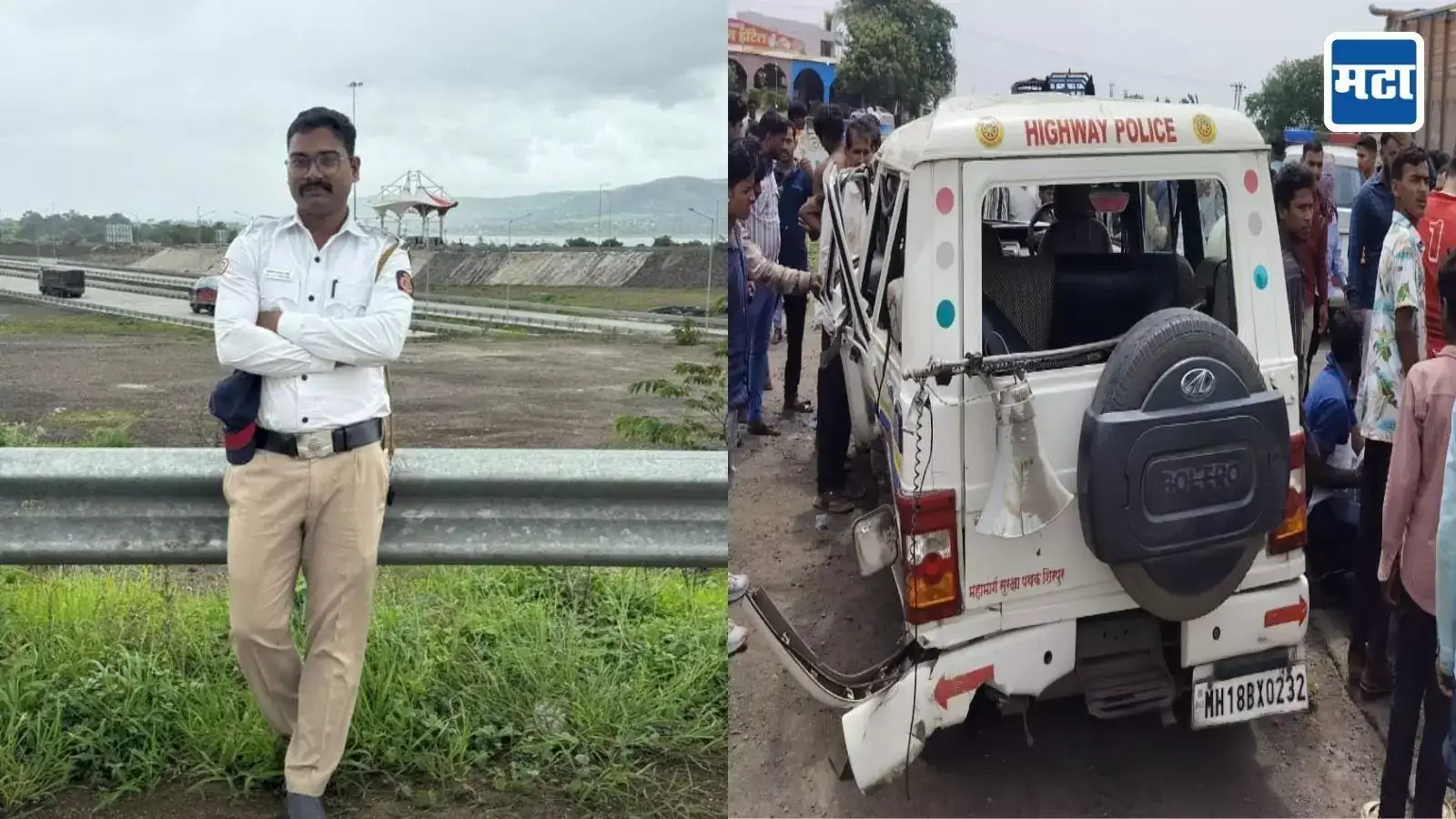 Dhule News : भरधाव व्हॅनचं टायर फुटला, चालकांचं नियंत्रण सुटलं, गाडी दोन ते तीनदा पलटी; भीषण अपघातात पोलिस कर्मचाऱ्याचा मृत्यू Dhule News : भरधाव व्हॅनचं टायर फुटला, चालकांचं नियंत्रण सुटलं, गाडी दोन ते तीनदा पलटी; भीषण अपघातात पोलिस कर्मचाऱ्याचा मृत्यू