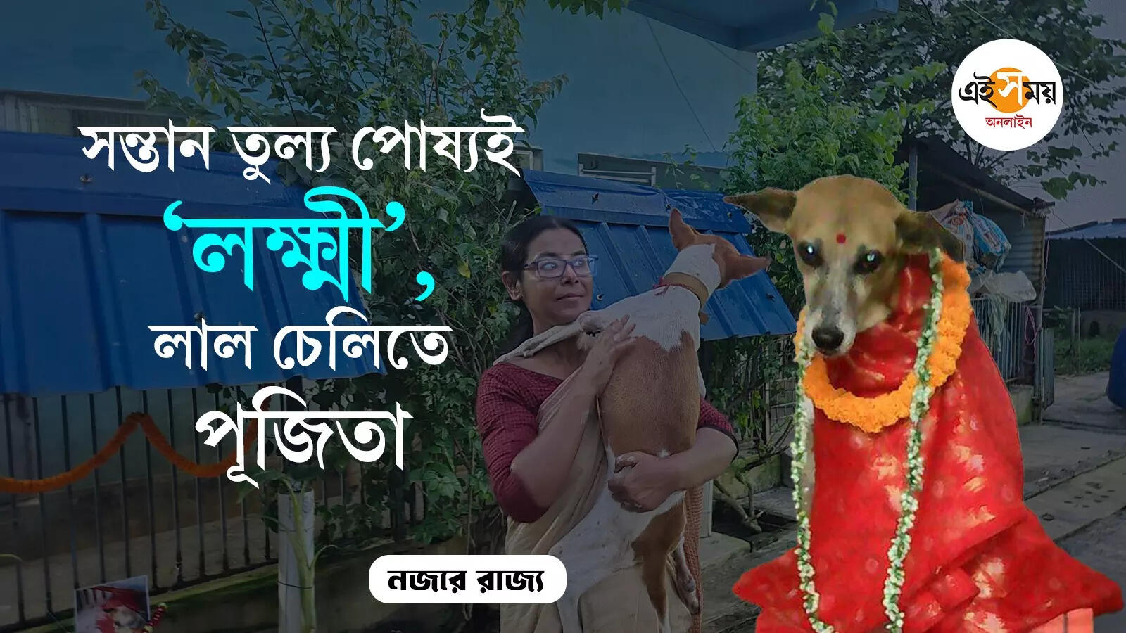 Pet Lover: ‘ম্যাগি’ই ঘরের ‘লক্ষ্মী’, চারপেয়ে পোষ্যই পুজো পায় প্রত্যেক কোজাগরী পূর্ণিমায় – salt lake residence sukanya dey worshipping her pet on lakshmi puja for 10 years watch video