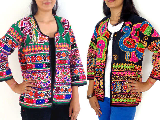 Buy Personi Ethnic Jacket for Women Waist Coat Stylish Cotton Handmade  Navratri Traditional Rajasthani Embroidered Mirror Work Gujrati Kutchi Koti  for Girls - Bust Size 19-19 Inches at Amazon.in