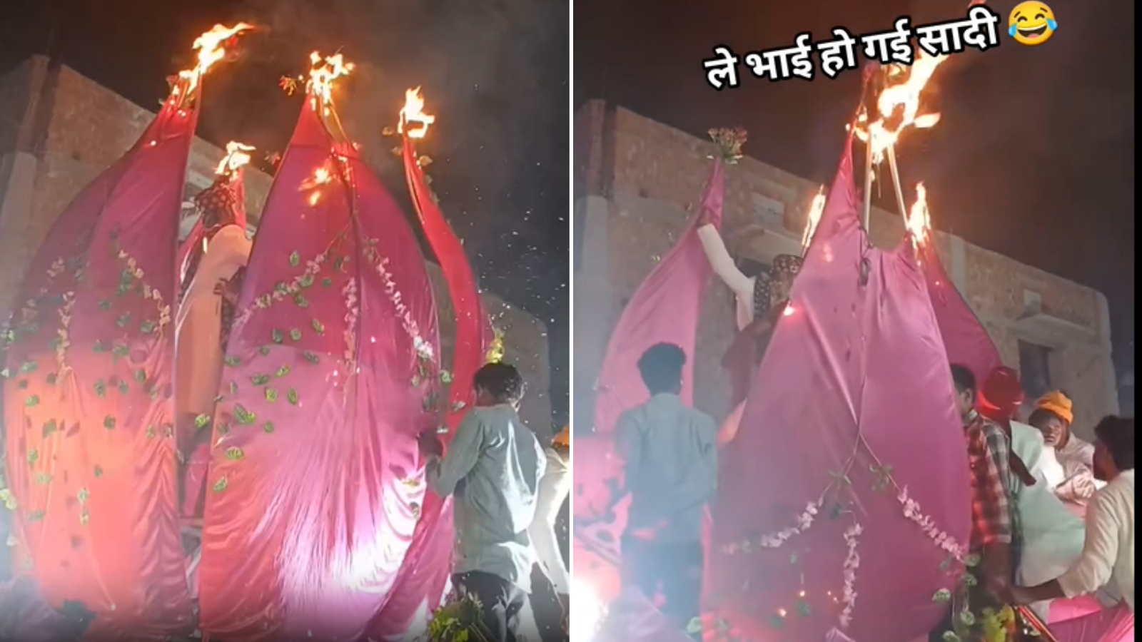 जयमाल के लिए ‘कमल’ के फूल में खड़े थे दूल्हा-दुल्हन, वरमाला पहनाने से पहले हो गया कांड, शादी छोड़ भागने लगे लोग