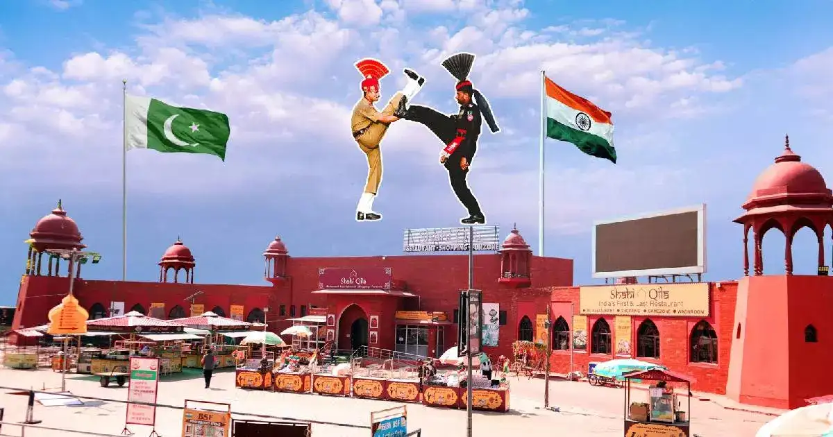 Wagah border attari famous restaurant shahi qila 