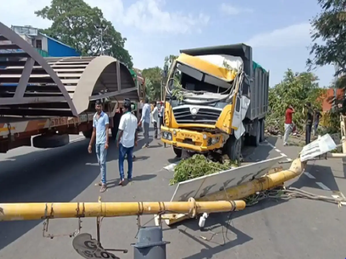 செங்கல்பட்டு; அதிவேகத்தில் வந்த டிப்பர் லாரி வாகனங்களின் மீது மோதி கோர விபத்து! 