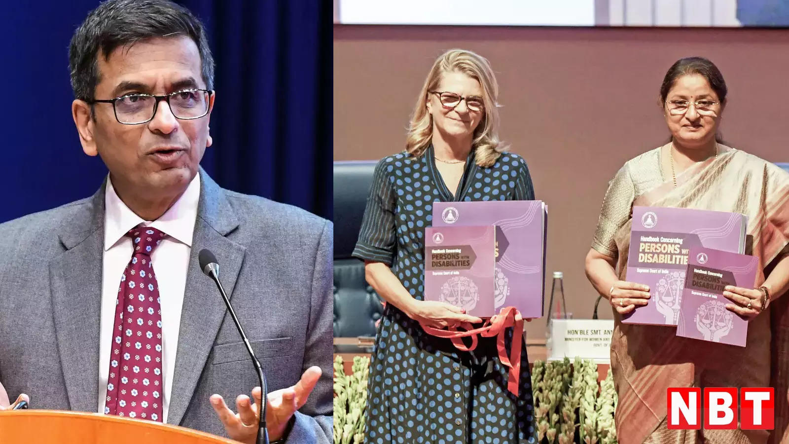 I have two disabled daughters… While launching the handbook, CJI Chandrachud said – Their challenges are more than ours.