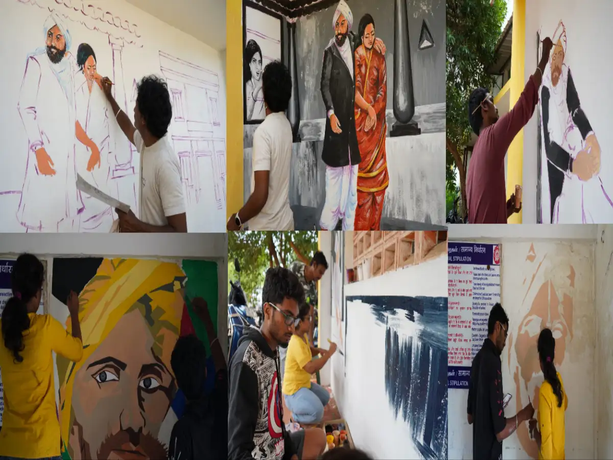 கடையம் ரயில் நிலையமா இது?!.. பாரதியின் வாழ்க்கையை கண் முன் நிறுத்தும் ஓவியங்கள்.. அசத்தும் ஓவிய கலைஞர்கள்! 