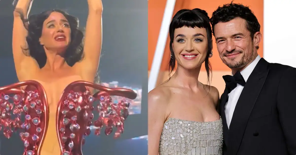 ഓ‍ർലാന്റോ ബ്ലൂമുമായി വേർപിരിഞ്ഞതിന് ശേഷമുള്ള ആദ്യത്തെ ഷോ, വേദിയിൽ വിങ്ങിപ്പൊട്ടി കേറ്റി പെറി; കൂടെ നിന്നതിന് നന്ദി