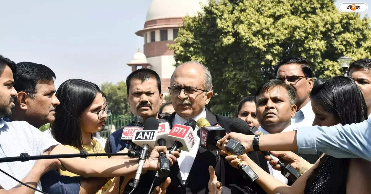 Prashant Bhushan,রায়েই ধরা পড়ছে জাস্টিসদের রাজনৈতিক সংস্রব: প্রশান্ত ভূষণ – supreme court lawyer prashant bhushan says calcutta hc some judges expressed their political opinions in judgement