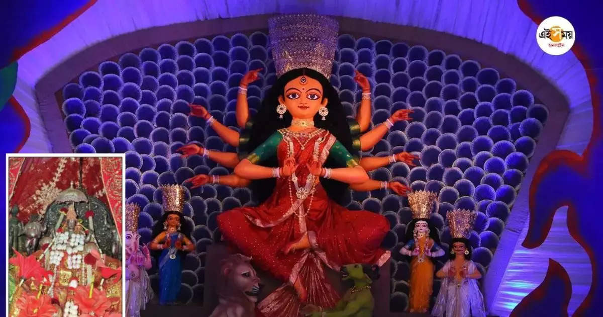 Durga Puja: আগ্নেয়াস্ত্রর পাহারায় পুজো সোনার দুর্গার – purulia jaipur rajbari golden durga puja under the protection of police