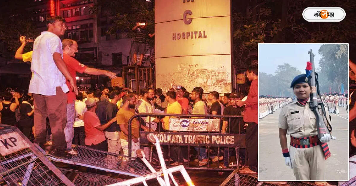Kolkata Doctor Case,আরজি করে হামলায় চোখে গভীর ক্ষত, মুখ খুললেন কনস্টেবল শম্পা – bidhannagar police commissionerate constable wounded badly in rg kar hospital vandalism incident