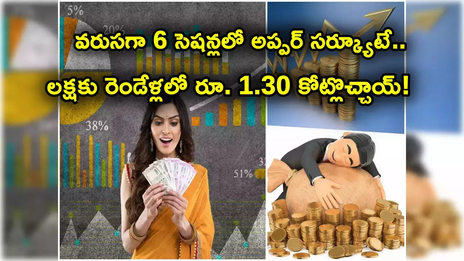 వరుసగా ఆరు సెషన్లు అప్పర్ సర్క్యూట్ కొట్టిన స్టాక్.. లక్షకు రెండేళ్లలోనే రూ. 1.3 కోట్లొచ్చాయ్.. కాసుల పంట!