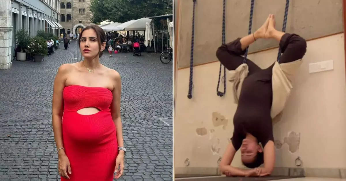 Actress Sonali Sehgal Shares Pregnancy Yoga Video, Experts Advise Caution on Inversion Poses